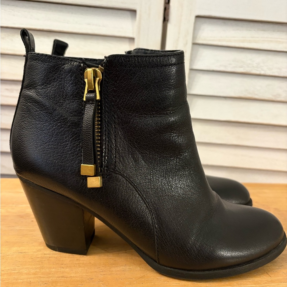 Franco Sarto Black Ankle Boots